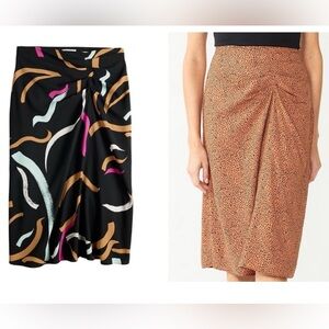 Nine West Abstract Midi Skirt